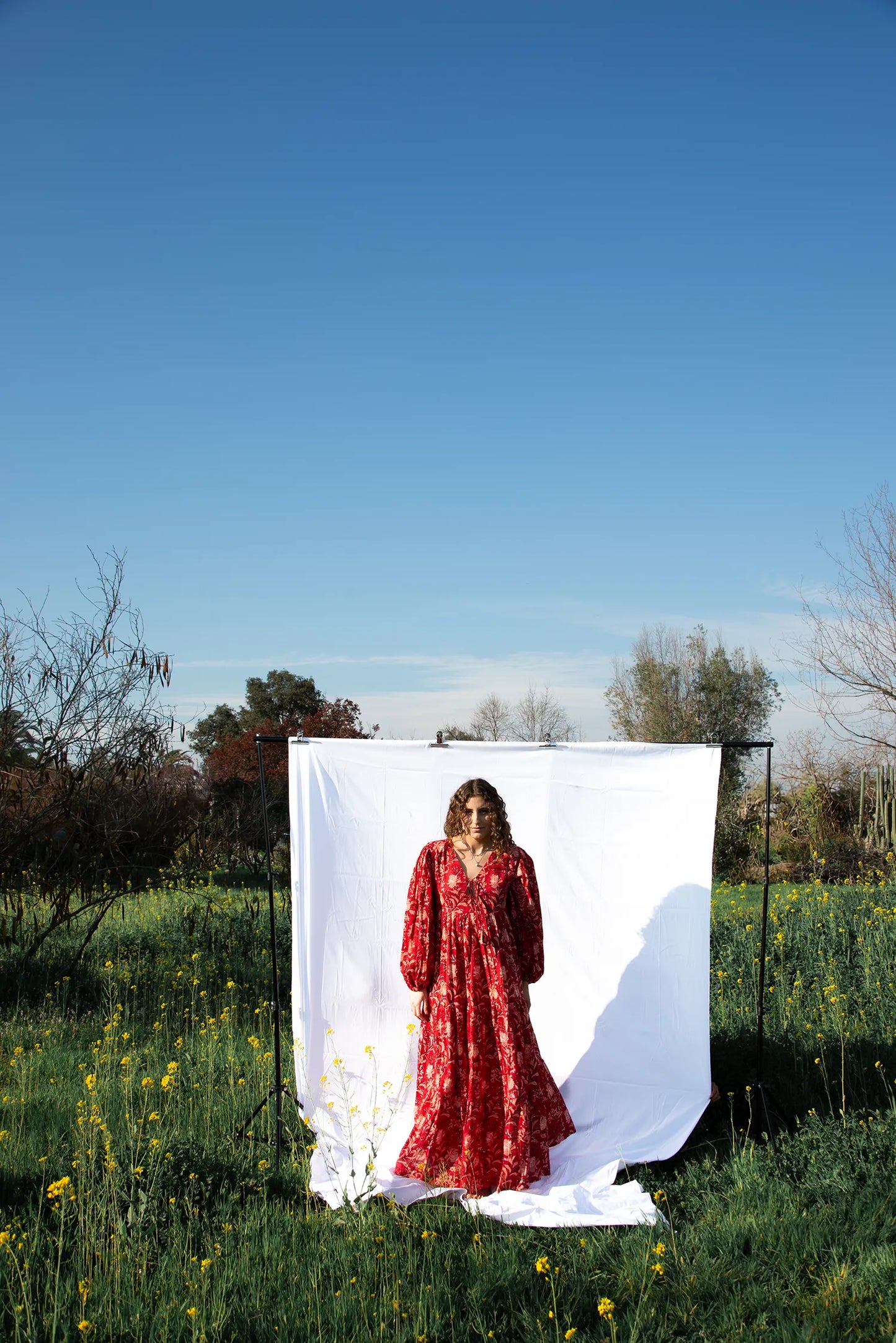 Maxi Vestido Jazmín- RED BLOOM