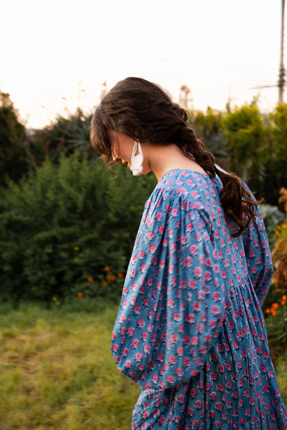 Maxi Vestido Jazmin - BLEU FLEURS